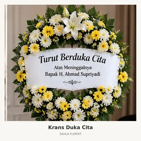 Krans Bunga Duka Gambir